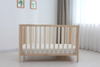 Cuna lineal de madera Auready - Cuna de madera convertible con altura de colch&oacute;n ajustable | Cama infantil segura y elegante para beb&eacute;s